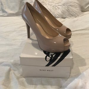 Nine West peep toe pumps